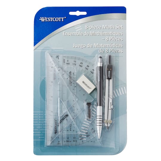 Westcott® 8 Piece Geometry Set